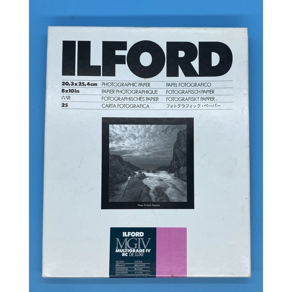 Ilford MGIV Multigrade IV RC Deluxe Glossy 8x10" 20.3x25.4cm 18 Sheets Paper